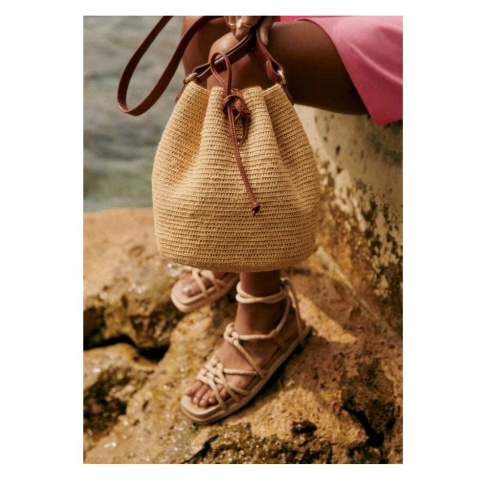 Sezane Tan Shoulder Bag